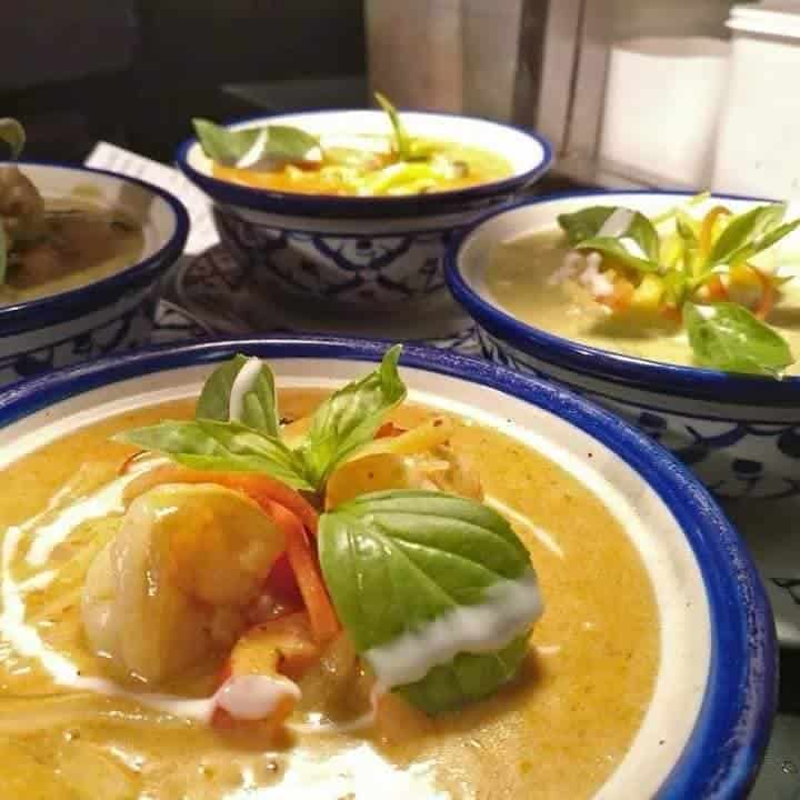 Thai curries from Thai Garden Restaurant in Dublin