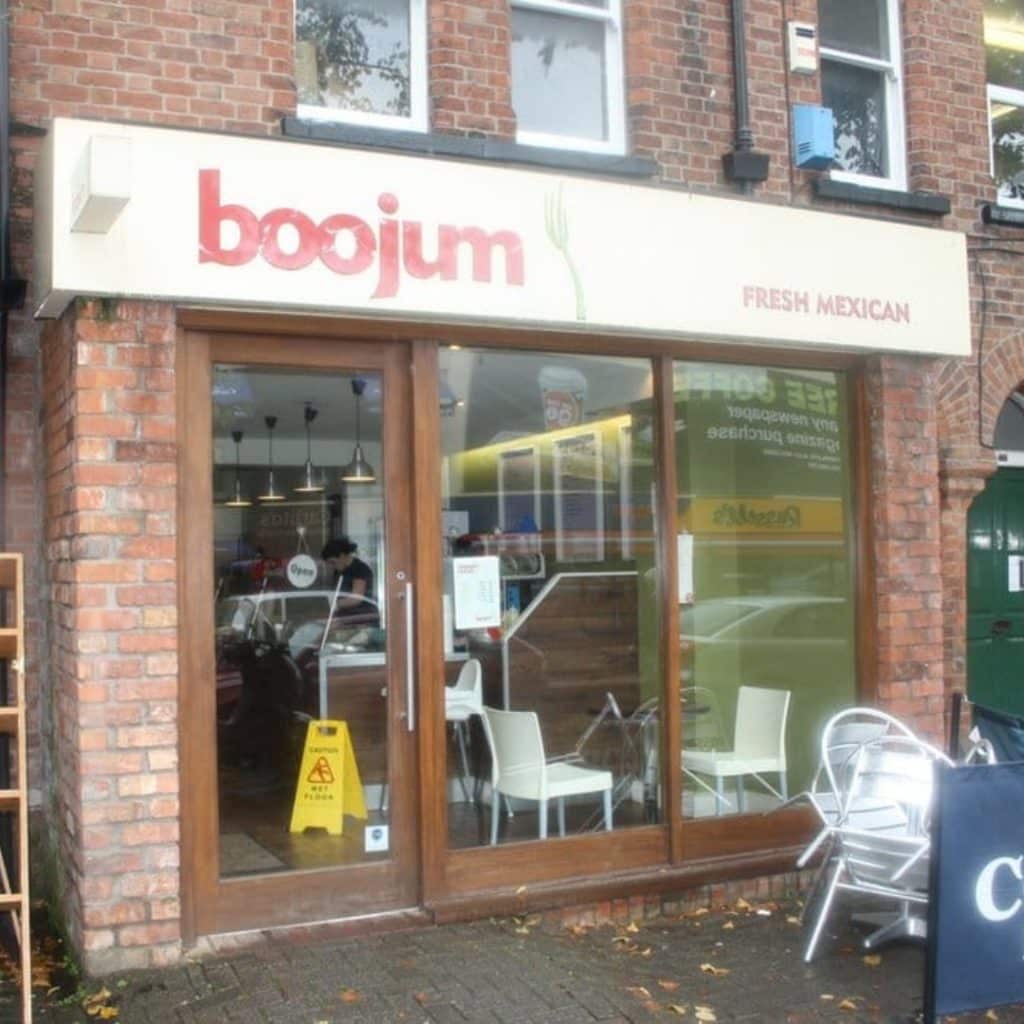 Exerior to Mexican restaurant Boojum in Dublin