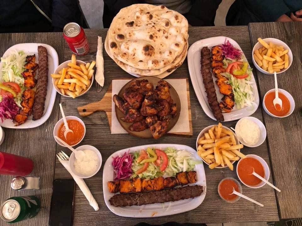 Kebab feast from Perios Grill in Dublin